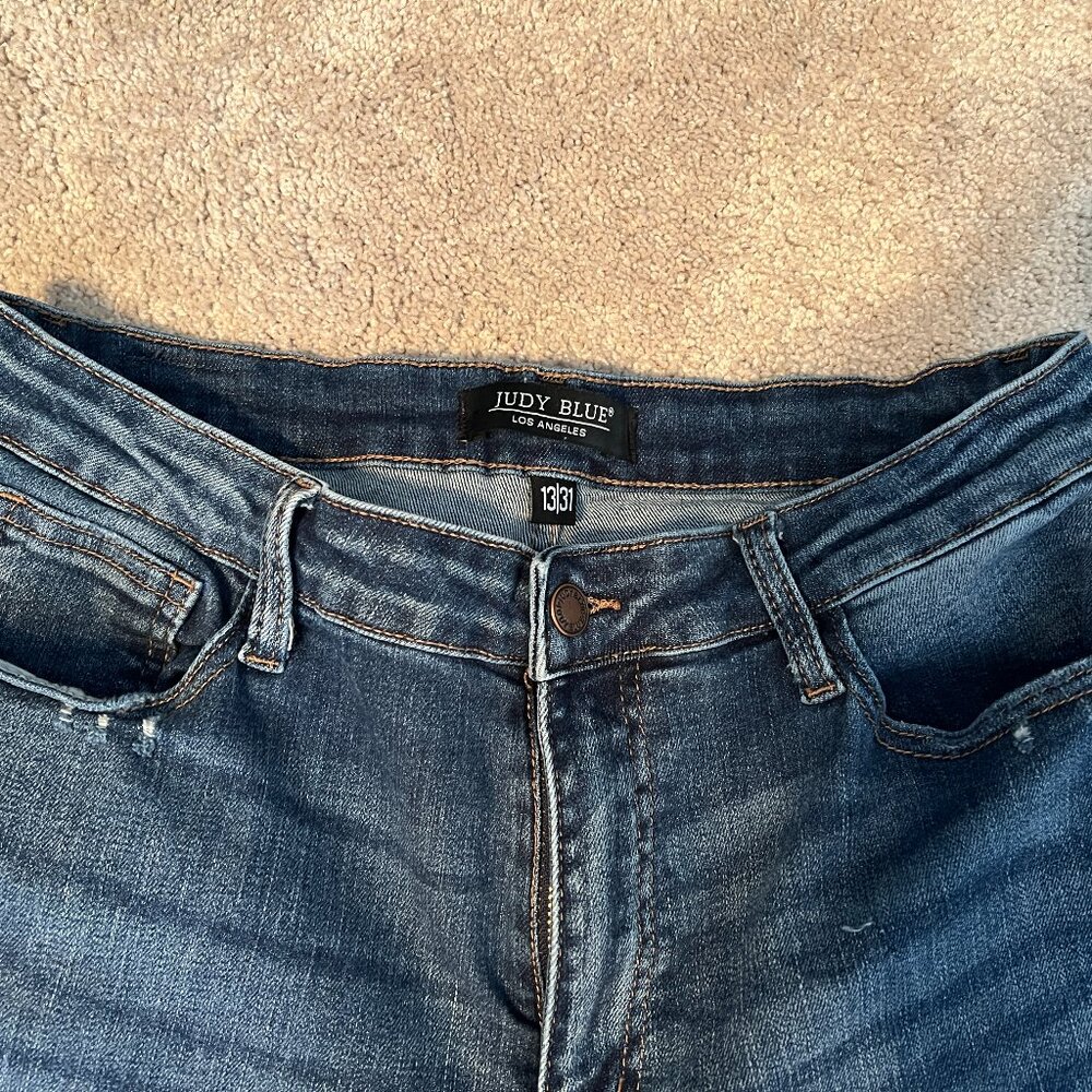 Judy Blue Wide Leg Cropped Jeans